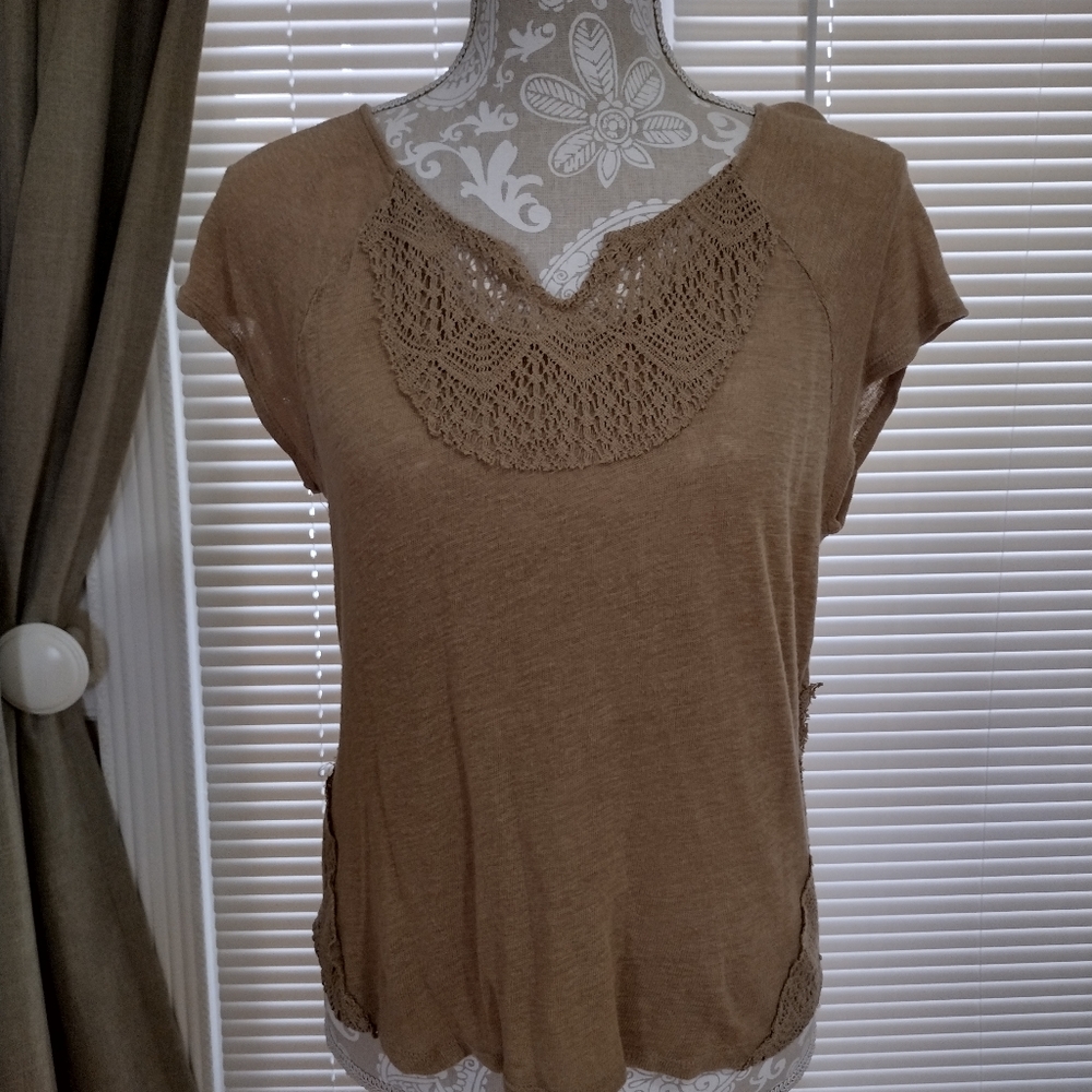 🌺MOCHA STRETCH COTTON TOP
